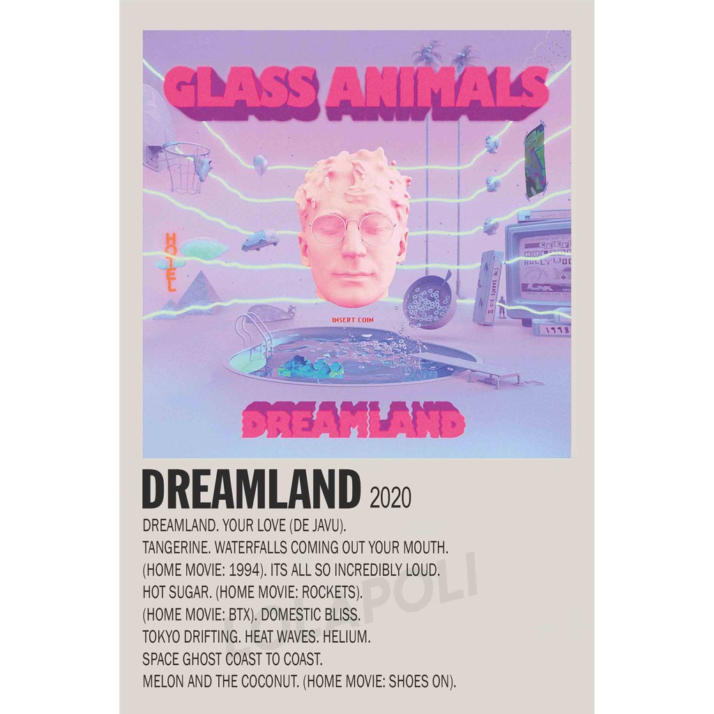 Poster Cover Album Dreamland - Glass Animals