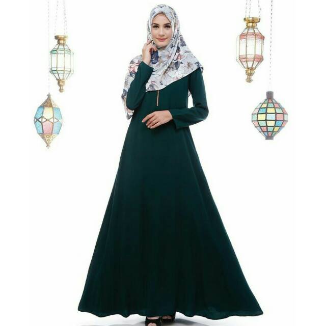 Plain Hara Abaya by Heaven Lights Zerina Banu