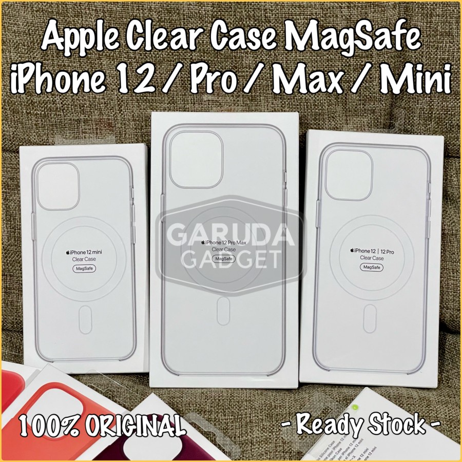 Original Apple Clear Case iPhone 12 Pro Max Mini with MagSafe Hard Casing Cover New