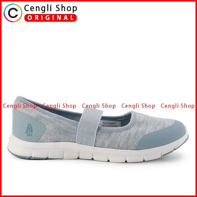 SEPATU SLIP ON WANITA HUSH PUPPIES ORIGINAL CASUAL BRANDED BLUE HW11