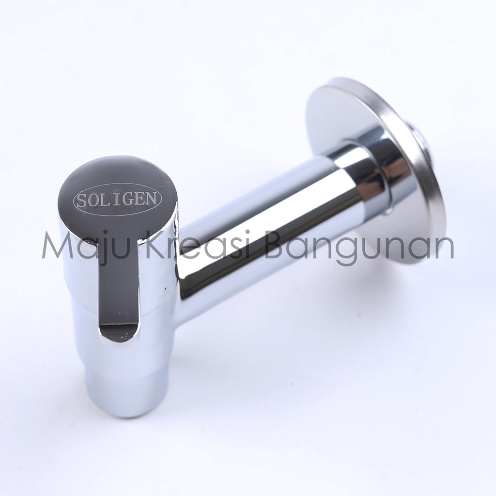 Kran Taman Kuningan SOLIGEN Keran Tembok Air YG 510 511 Engkol YG510 YG511 1/2&quot; Inch Inci Brass