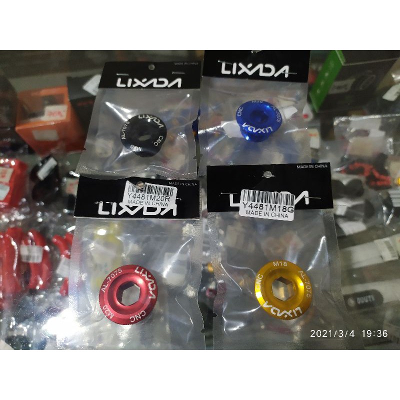 Baut Tutup crank ht2 sebelah kiri M15 ,M18 dan M20 baut bb kotak