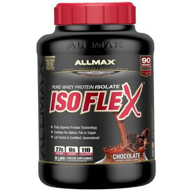 ALLMAX ISOFLEX ISO FLEX 5 LBS ALL MAX WHEY PROTEIN ISOLATE PURE ISO ALLMAX ISOBLEND ISO BLEND 90