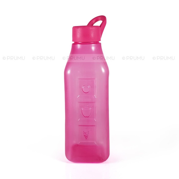 Botol Minum Evo Square Handle 500ml - Botol Minum Plastik - Botol Minum Anak - Souvenir Ultah Anak