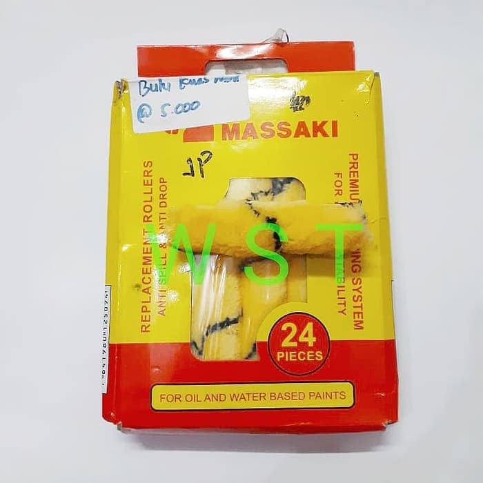 Refil Isi Ulang Bulu Kuas Cat Roll Kapal Tol Mini 4&quot; MASAKI