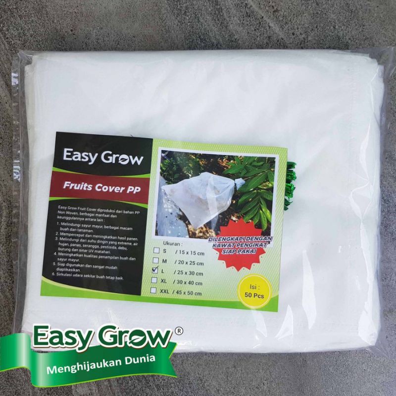 Easy Grow Fruit Cover Brongsong Buah Uk L (25x30cm)