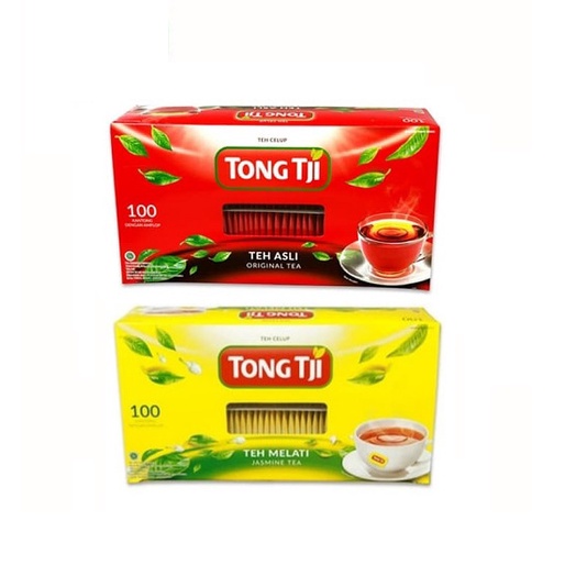 

Tong Tji Teh Celup Asli dan Melati isi 100 Amplop / Original & Jasmine Tea Envelope