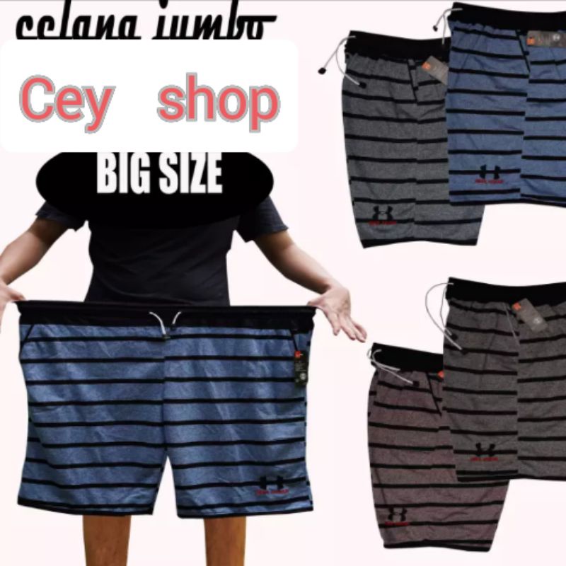 CELANA PENDEK SALUR JUMBO PRIA DAN WANITA BEBYTERRY BIG SIZE XXL XXXL