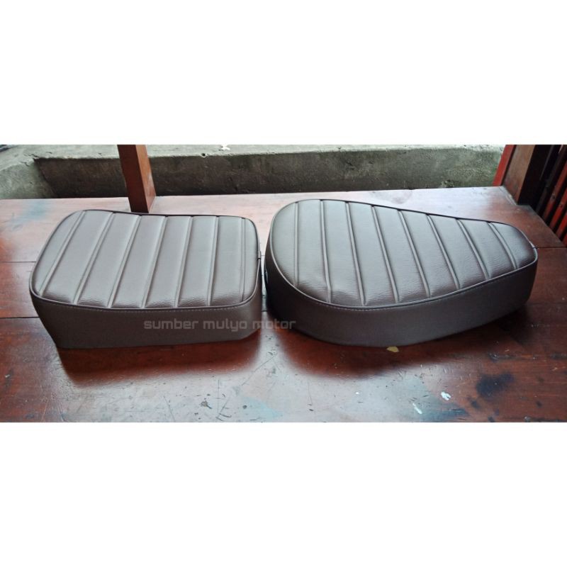 Jok Pispot C70 coklat model pisah 1set depan belakang