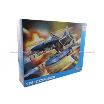 Emco Space Explorer 8803 Space Heroes Mainan Brix Bentuk Pesawat Terbang Mainan Balok