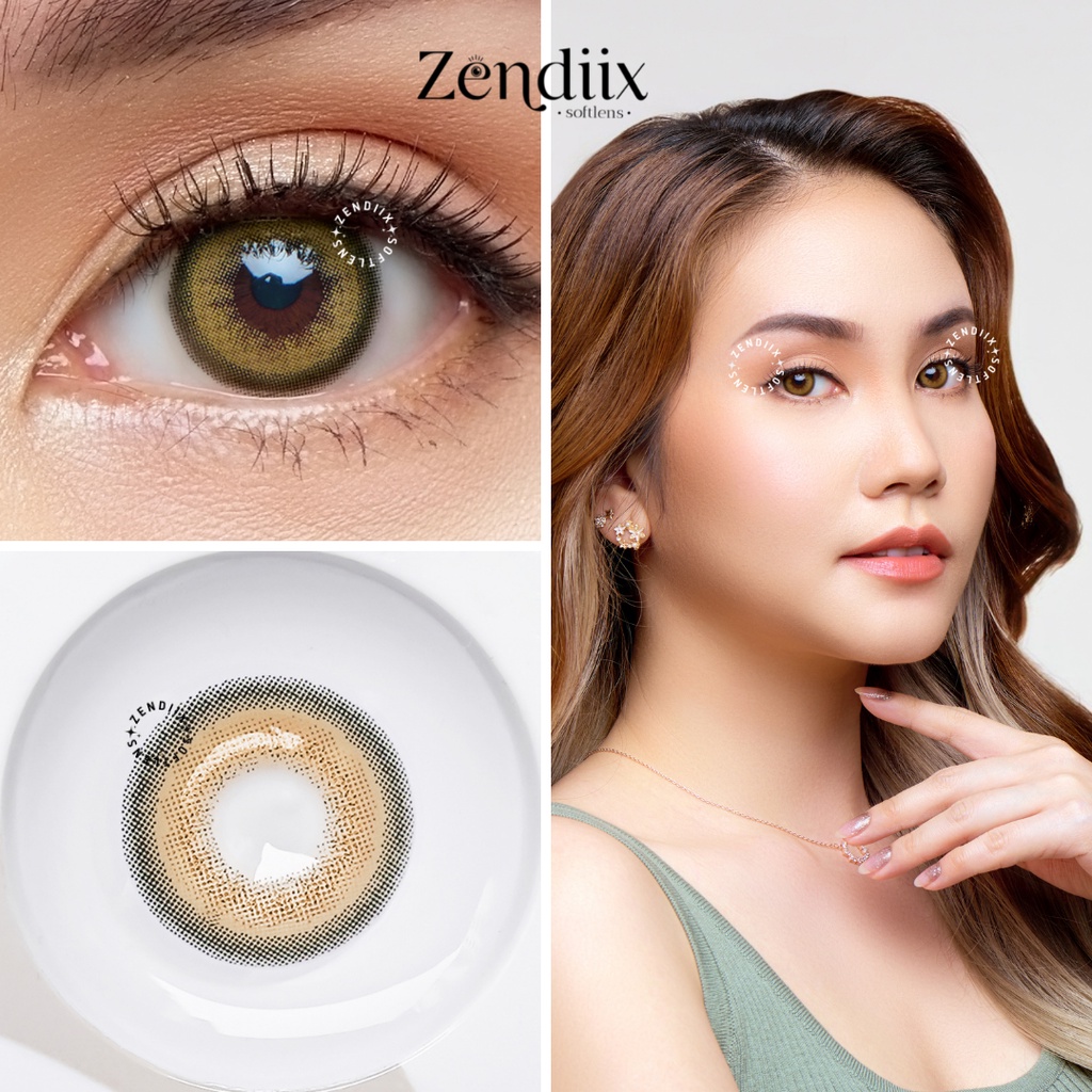 Softlens I-DOL MADE Warna REAL BROWN Normal Minus