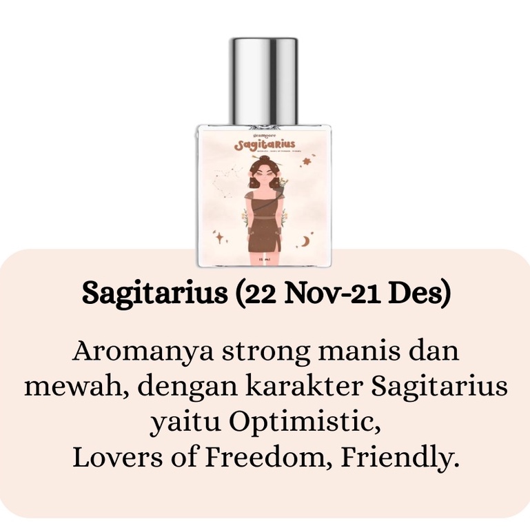 ❄️MATCHA❄️ GEAMOORE ZODIAC SERIES PARFUME - PARFUM ZODIAK SERIES BPOM ORIGINAL-SAGITARIUS