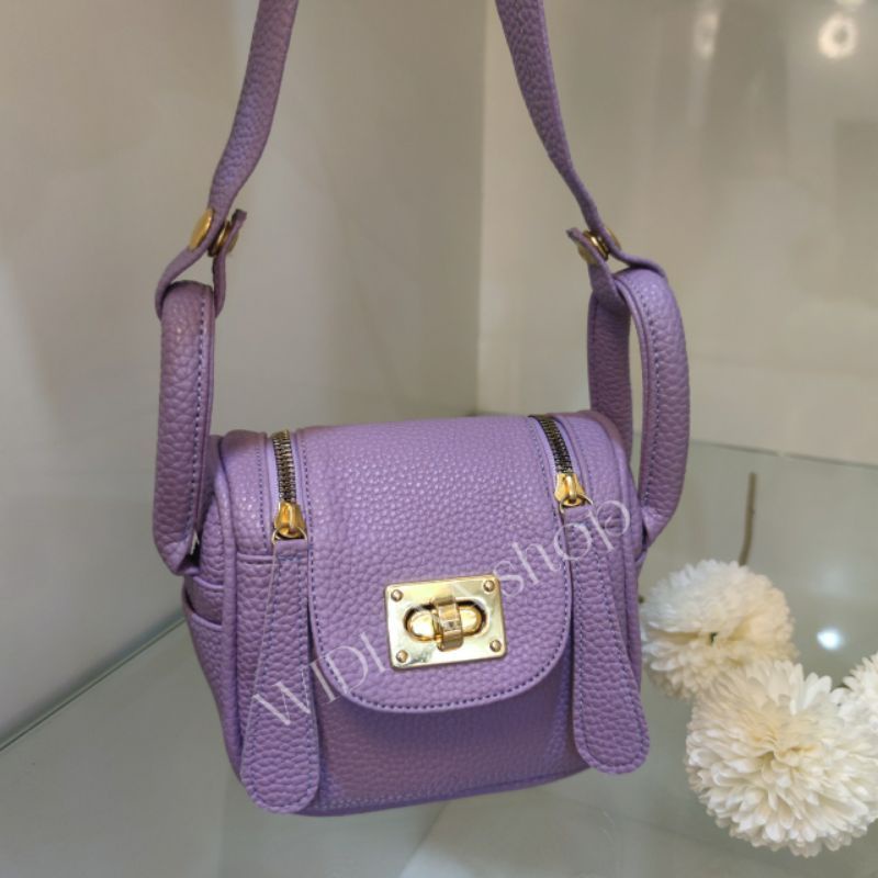 Taswanita papirut terbaru 2022 kulit jeruk sintetis tas selempang wanita cantik