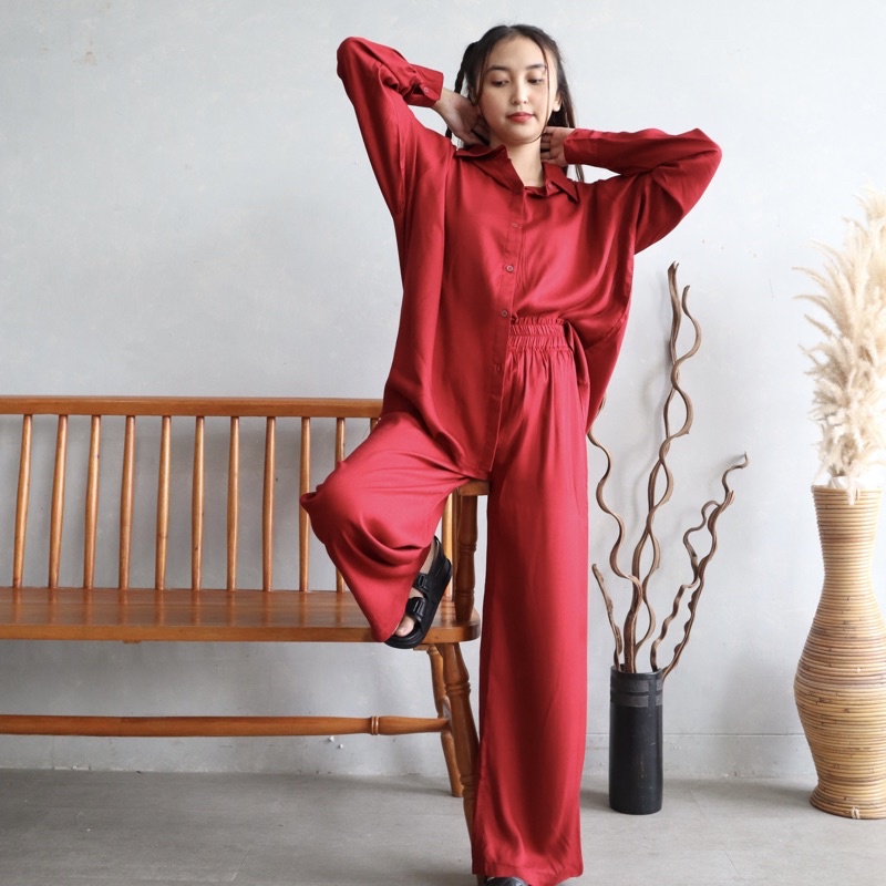 MSMO Hitomi Set Long-Maroon