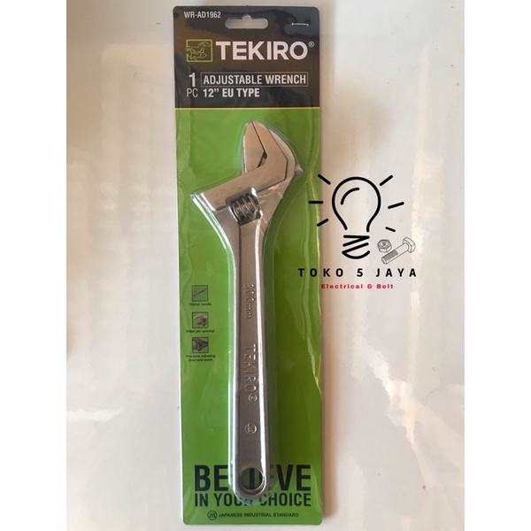 kunci INGGRIS 12" tekiro / kunci inggris tekiro / kunci inggris tekiro 12"