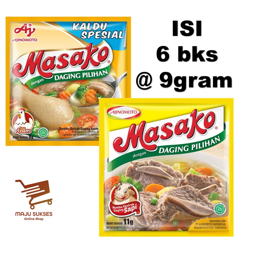 

Masako Bumbu Penyedap Rasa 6 x 9 g