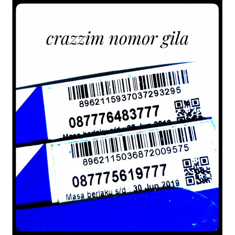 Nomor cantik XL double triple