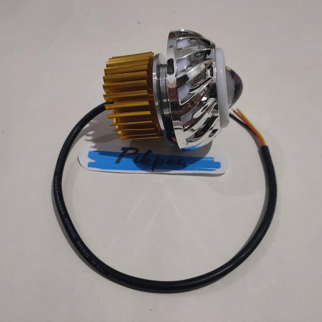 Lampu LED projie kipas mini 2.5 inc motor mobil proji spiral AE DE RBR