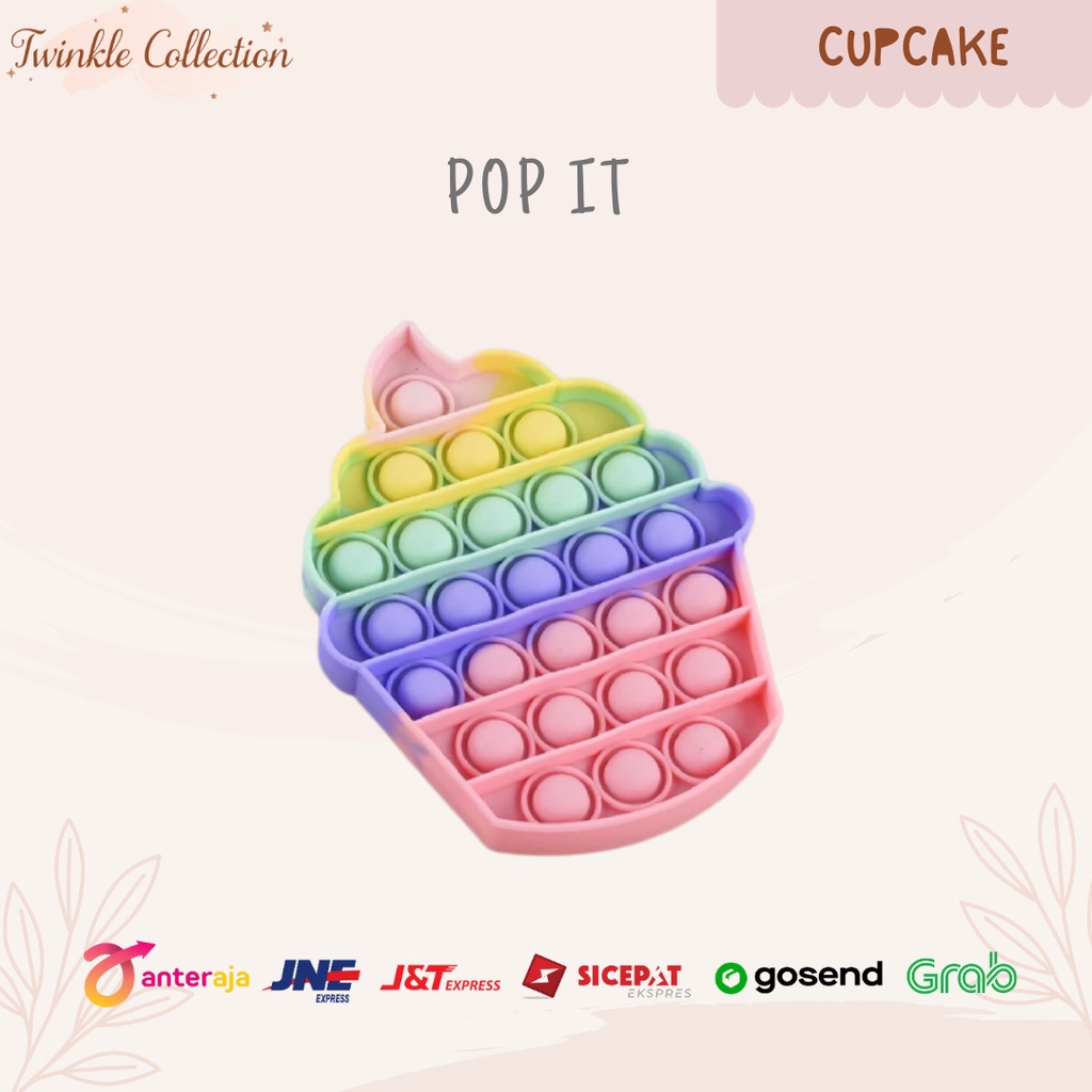 POP IT MURAH Bubble Fidget Toys Popit Rainbow Multicolor for kids Mainan Edukasi Anak Pop IT Squishy-6