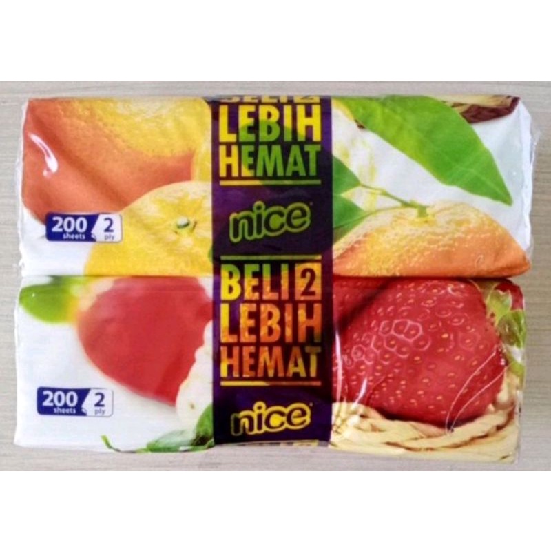 NICE FACIAL TISSUE 200 SHEETS