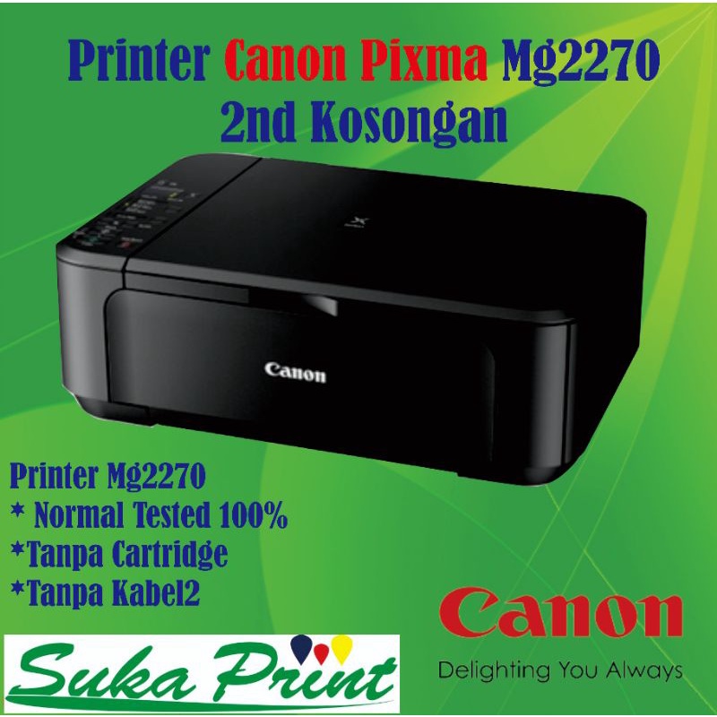 Printer Canon Mg2270 2nd Kosongan Normal