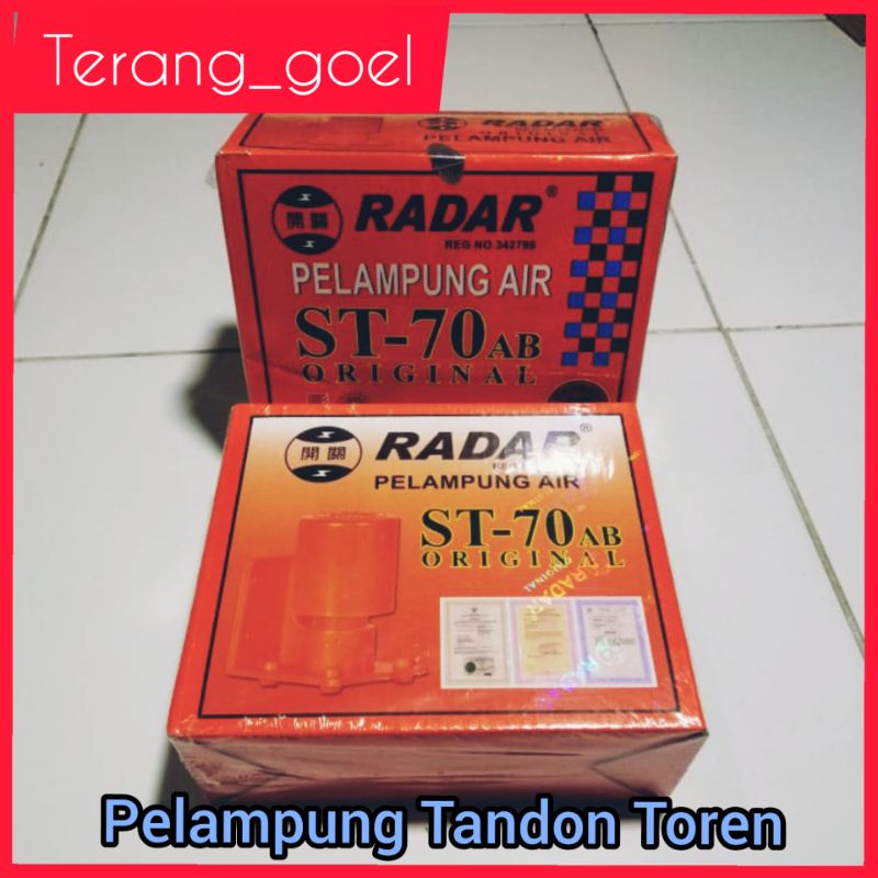 Radar ST-70AB Asli Hologram Pelampung Tandon Toren Level Air Otomatis / Pelampung Radar