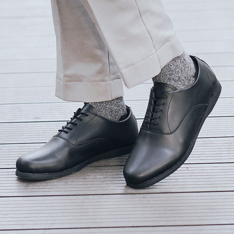 SCARLET BLACK |FORIND x Zensa| Sepatu Pantofel Klasik Formal Pria Oxford Lokal Original Footwear Ori