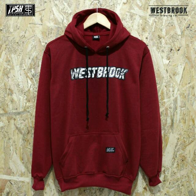 LN88 | sweater hoodie westbrook maroon 02