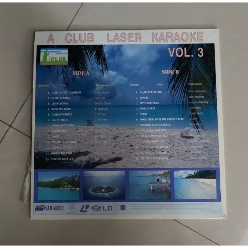 Kaset Laser disc lagu maldives romance