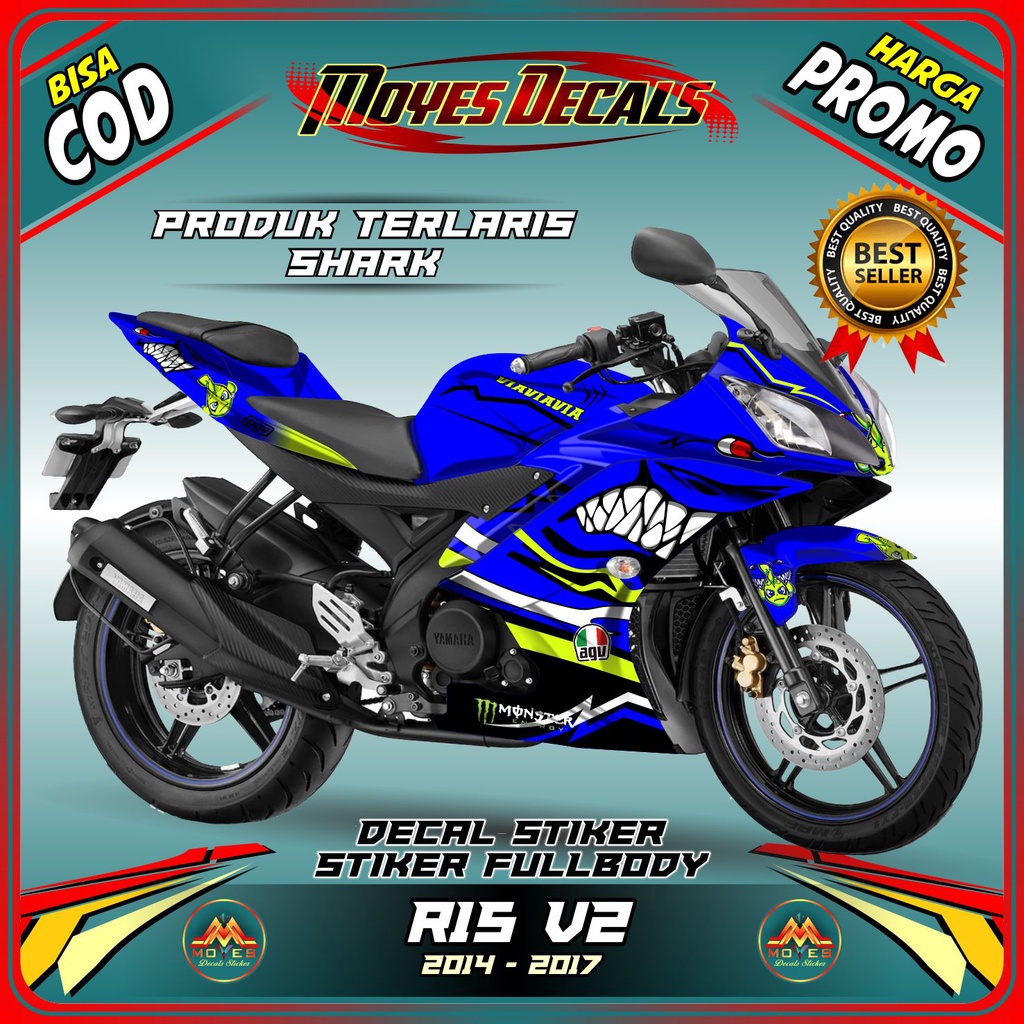 Terbaru Decal Stiker Motor R15 V2 Fullbody Variasi Stiker R15 V2 Fullbody Modifikasi Stiker Fullbody