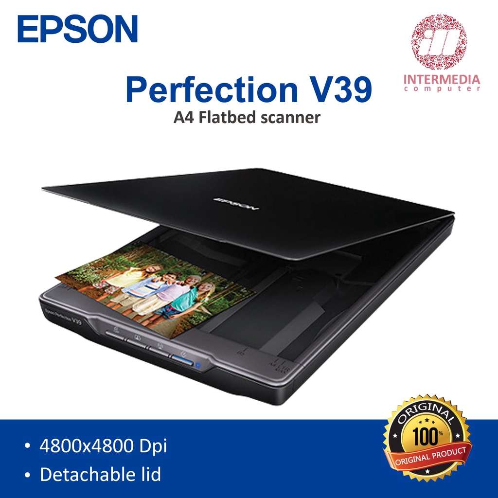 SCANNER EPSON V39 | SCANNER FLATBED | ALAT PEMINDAI DOKUMEN | MAX A4