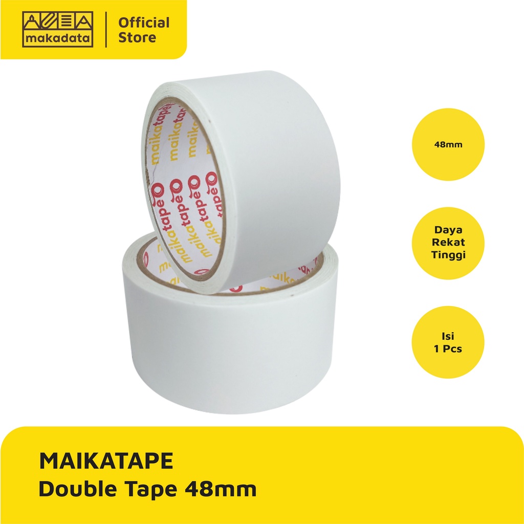 

ISOLASI DOUBLE TAPE MAIKATAPE 48MM MURAH