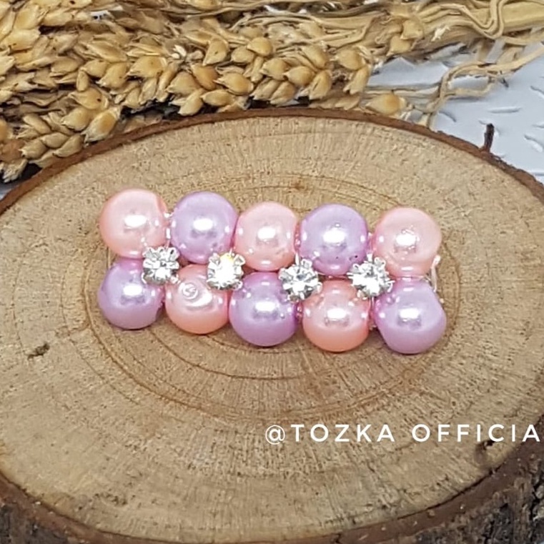 Bros dagu murah I Bros mutiara I Bros permata I Bros kecil satuan-pink mix