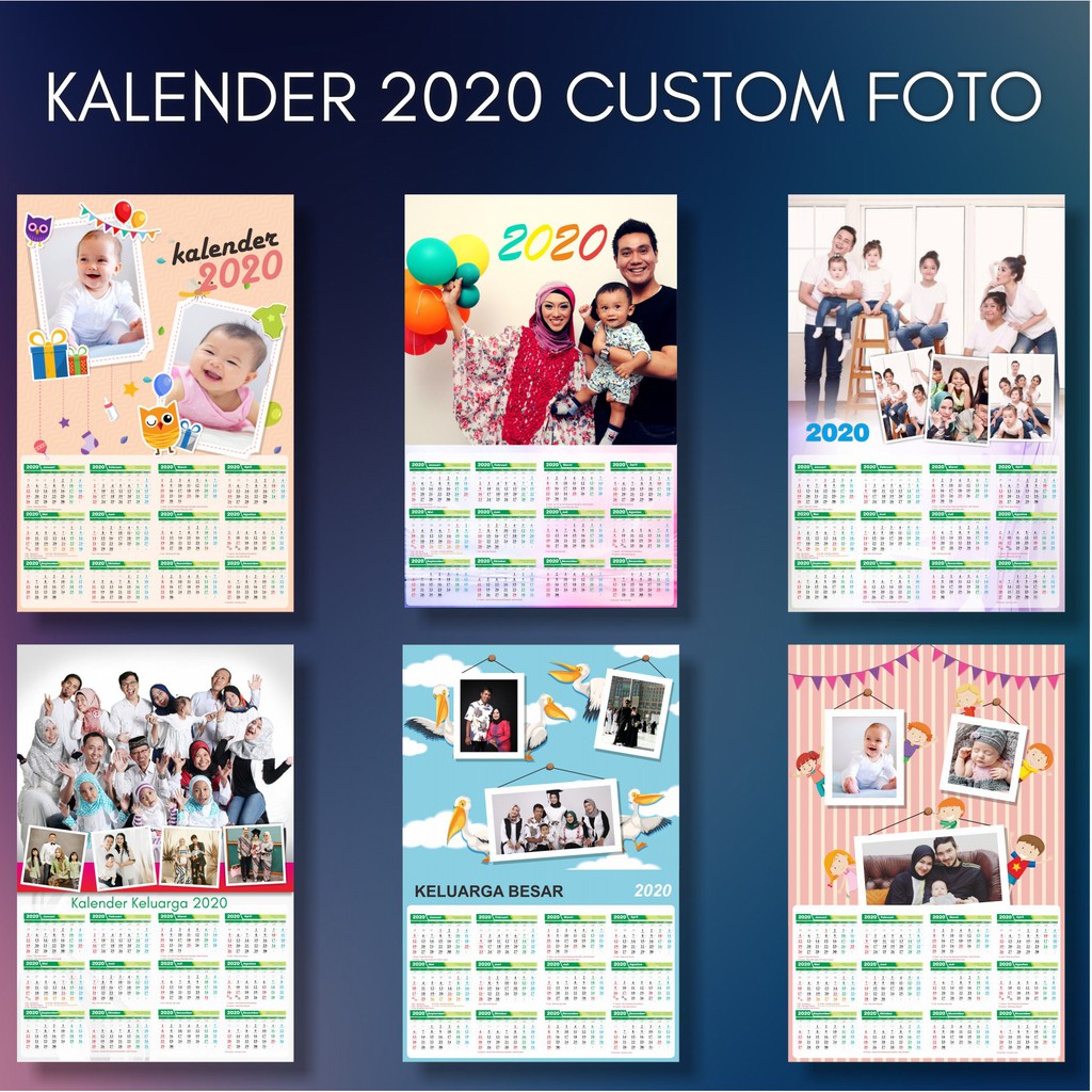  Kalender  Dinding  2022 Murah Custom Foto klep gantungan  