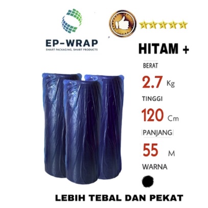 

[GOJEK/GRAB] BUBBLE WRAP 2.7kg HITAM PLUS PAKING BUBBLE PAKING PLASTIK 1.2X55m