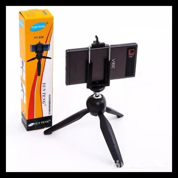 Berkualitas Tripod Camera Yunteng Mini Yt-228 / Yt228 / Tripod Selfie Yt 228 Termurah