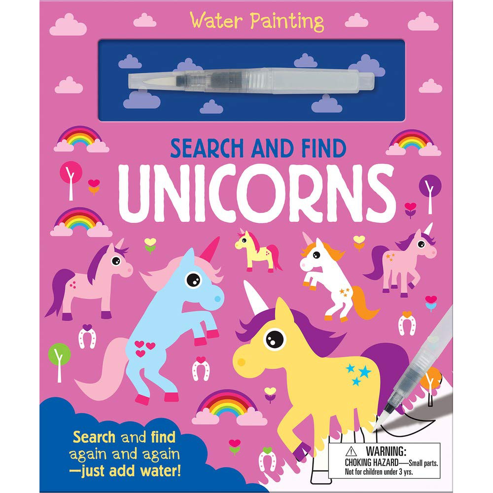 Board book Search and Find Unicorns Water Painting Search and Find Unicorn