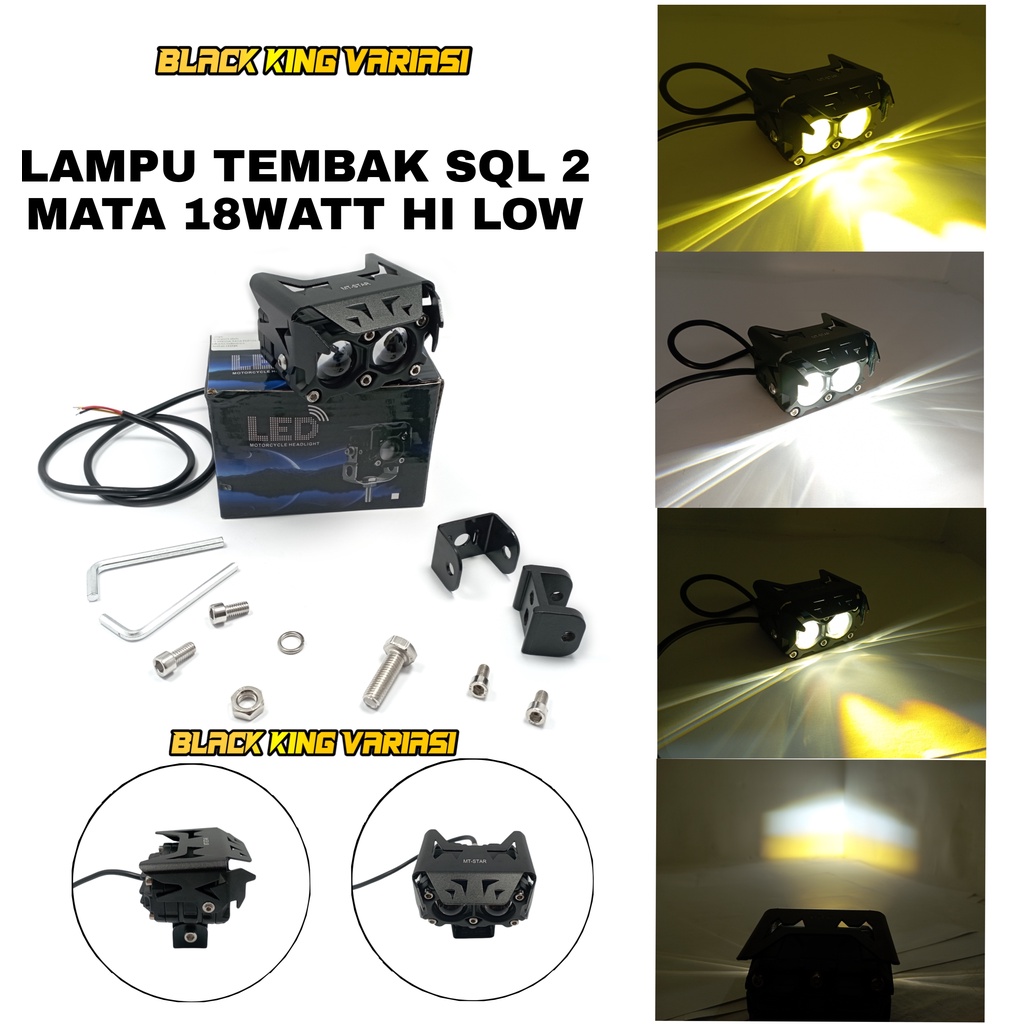 Lampu tembak Laser Foglamp SQL 2 MATA Superbright Hi Loo