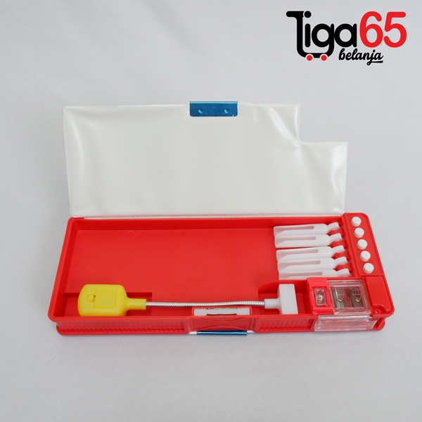 365 PENCIL CASE #40797 Tempat Pensil / Pouch Penyimpanan Besar / Pencil Case Magnet