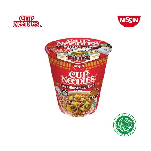 Nissin Cup Noodles Kaldu Sapi / Kaldu Ayam Mie Instan ala Jepang | Cup Noodle