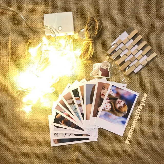 PREMIUM Paket POLAROID 2R KUALITAS BAGUS Hampers Aesthetic Kado Ultah Hadiah Pernikahan Gift Paket Wisuda Ulang Tahun Tunangan Kelahiran Murah Unik Estetik Sahabat Pacar Istri Bayi Anak Box Lampu Tumblr LED