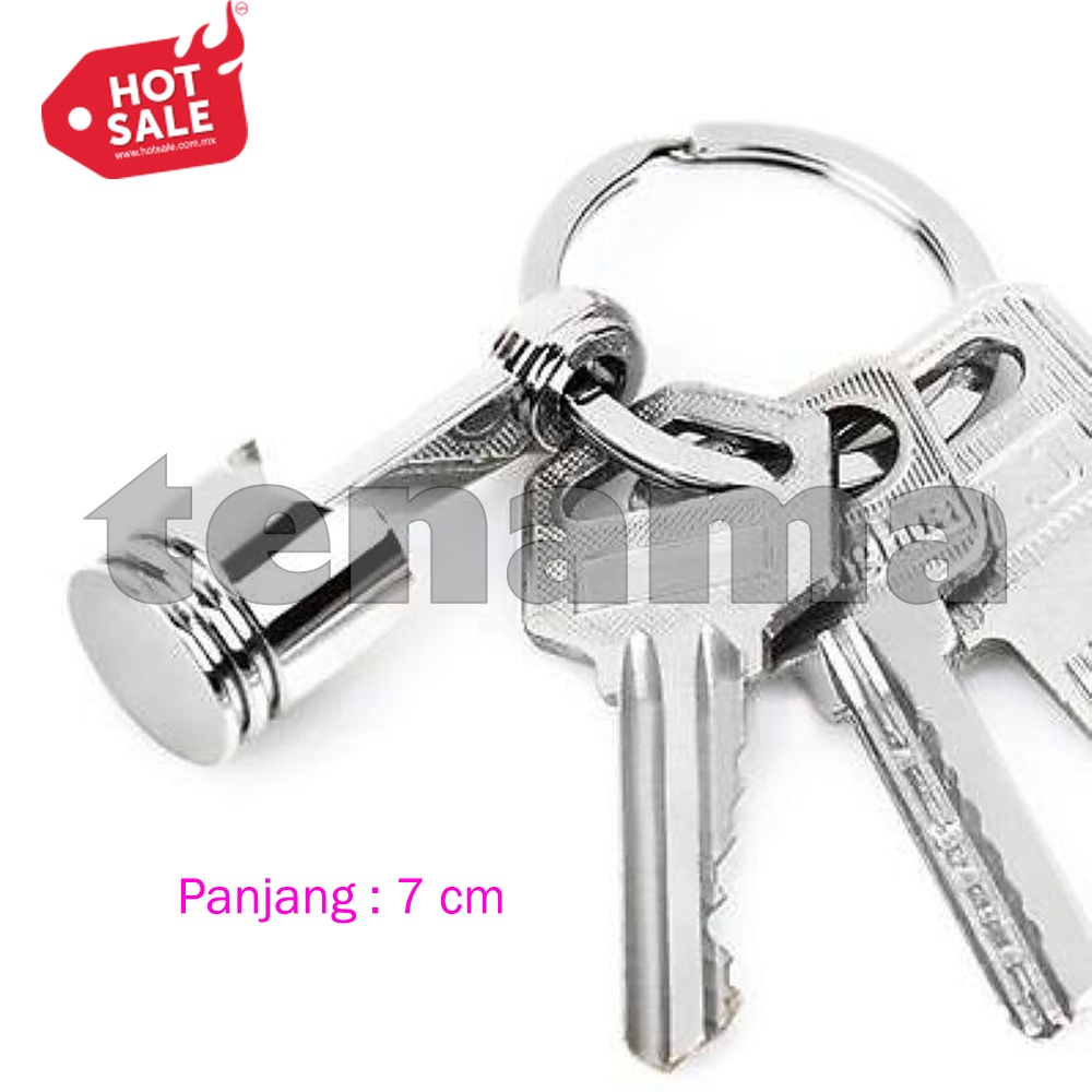 Gantungan Kunci Miniature Piston Mobil Keychain Metal