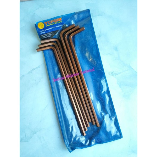 TORA 6 MM Kunci L EXTRA Long Panjang Hex Key 6mm S2