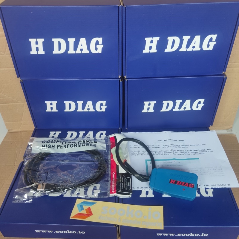 H-DIAG SCANNER REMAP DIAGNOSTIK ECU MOTOR INJEKSI ORI