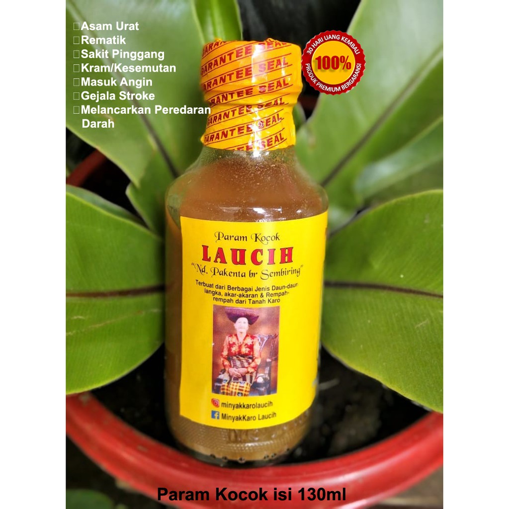 

Parcok ( Param Kocok) Laucih 130ml Asli Herbal - Untuk Pegal Pusing Nyeri Sendi