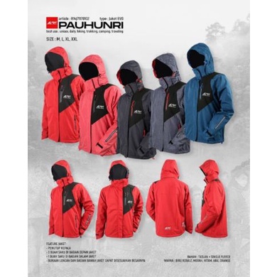 Jaket Gunung Pria Evo Pauhunri Arei Outdoorgear