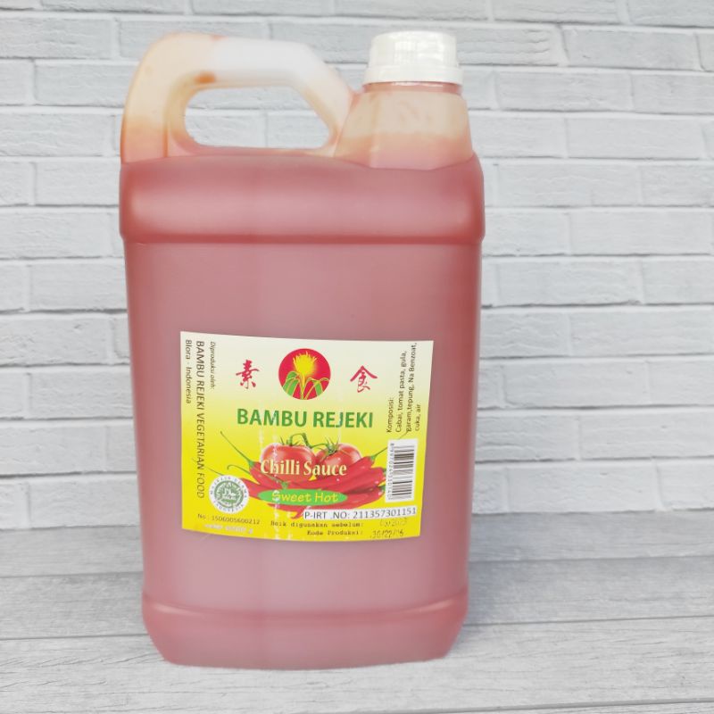 

Sambal Sambel Bambu Rejeki Sweet Extra Super Hot 6,3kg Vegetarian Vegan