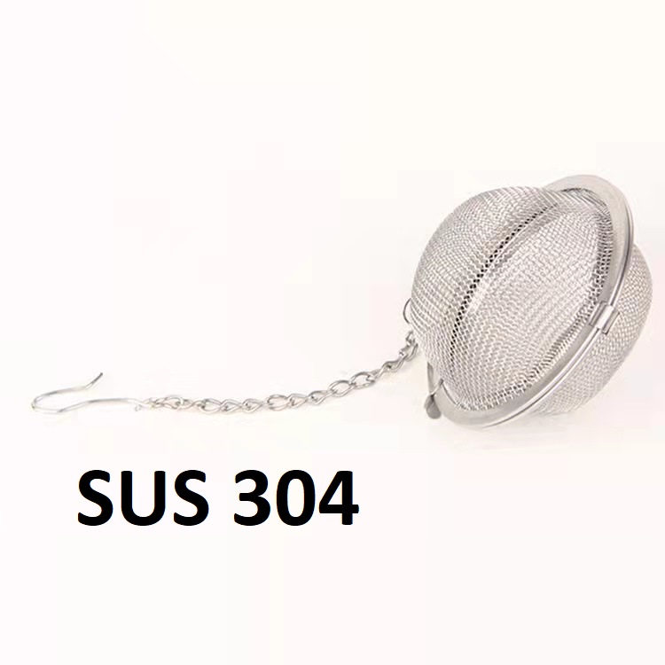 Tea Ball Strainer Stainless Steel SUS 304 Saringan Teh Bola Bulat Bola