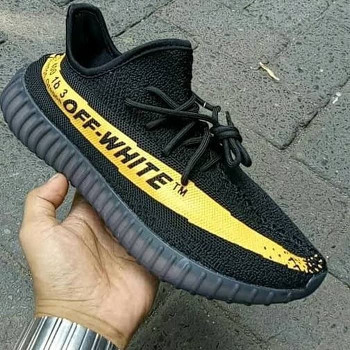 yeezy off white black yellow