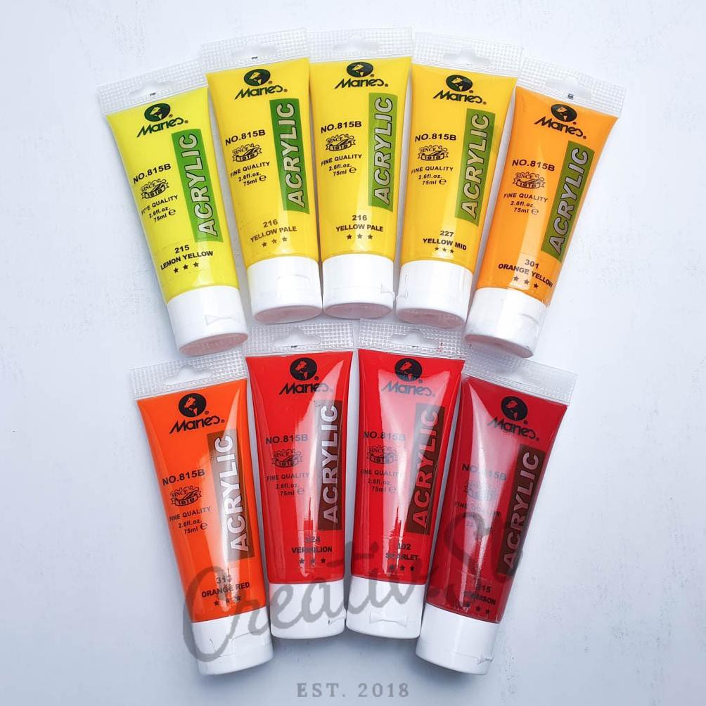 

Acrylic MARIES 75 ml Paint Acrylic Colour Part 1 (KODE H86)